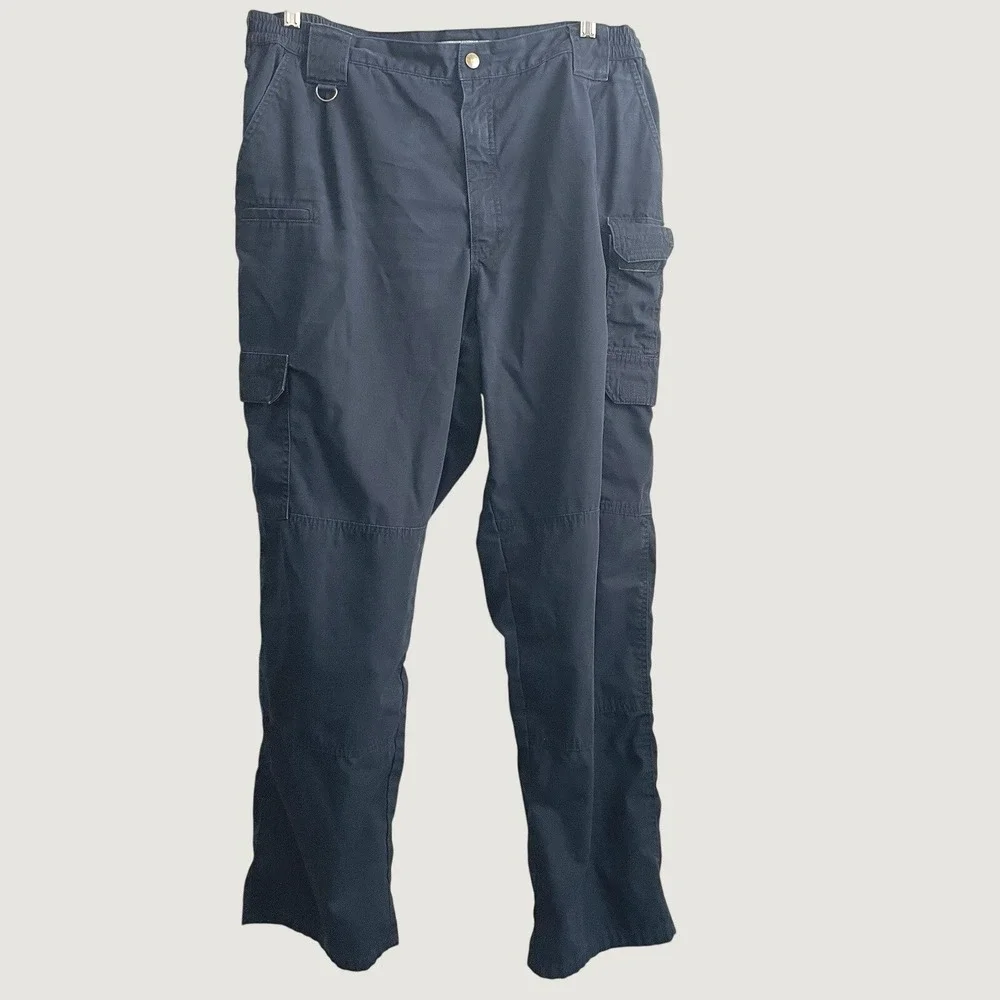 5.11 Tactical Mens 40x32 Navy Blue Cotton Canvas Cargo Pants 74273-724